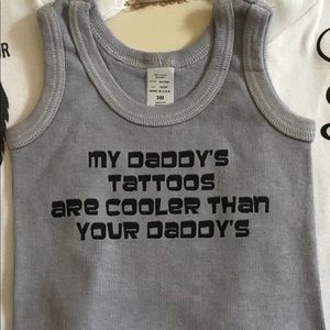 My Daddy’s Tattoos Are Cooler Baby Tank New
